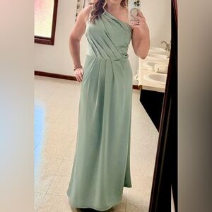 SORELLA VITA One Shoulder Green Dress